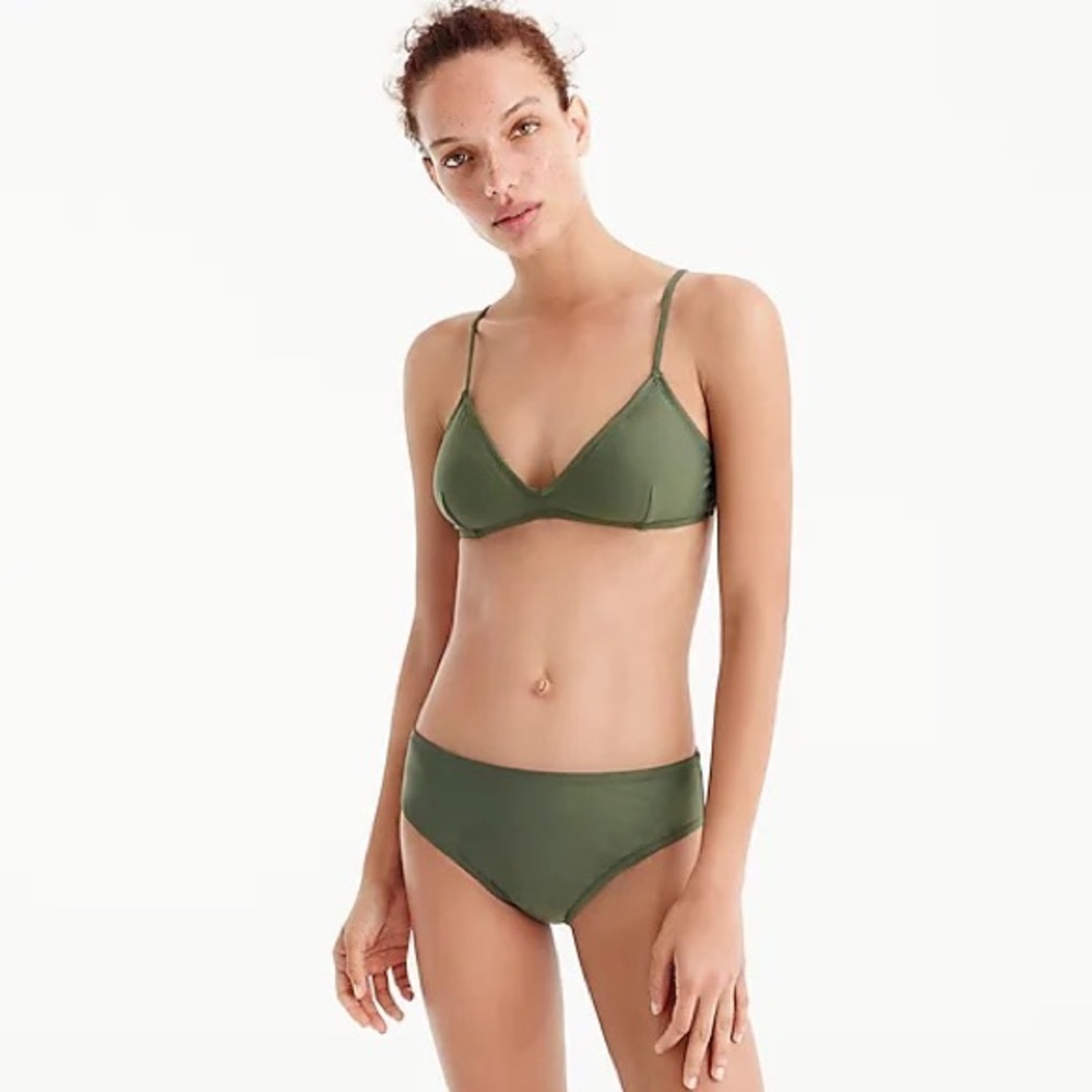 J. Crew Bikini in Safari Green (dark green)